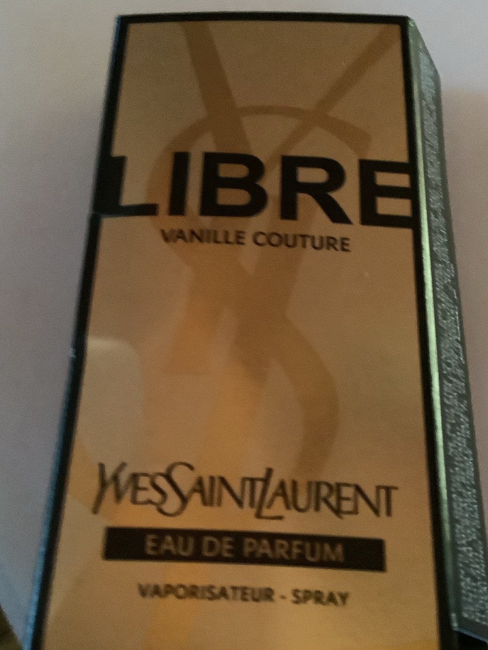 Yves Saint Laurent Libre Vanille Couture Gold Packaging perfume sample extract